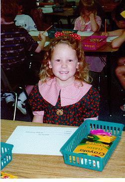 Stephanie first day of school.bmp - 1995 - Grapevine ES - Stephanie's first day of school